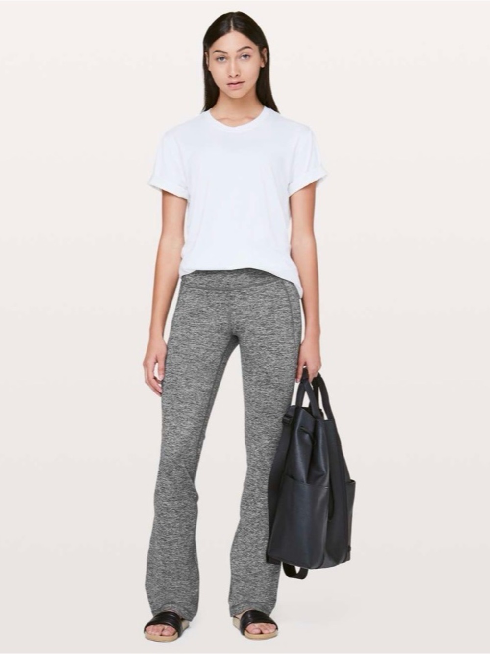 Lululemon Groove Pants - Heathered Black